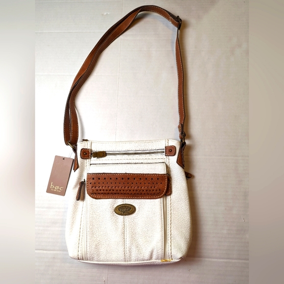 BOC Purse Crossbody Bag Off White Brown New With Tags - Picture 1 of 15